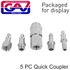 Quick Coupler Set 5piece Packaged